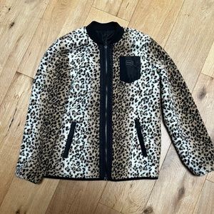 Volcom Leopard print reversible jacket M